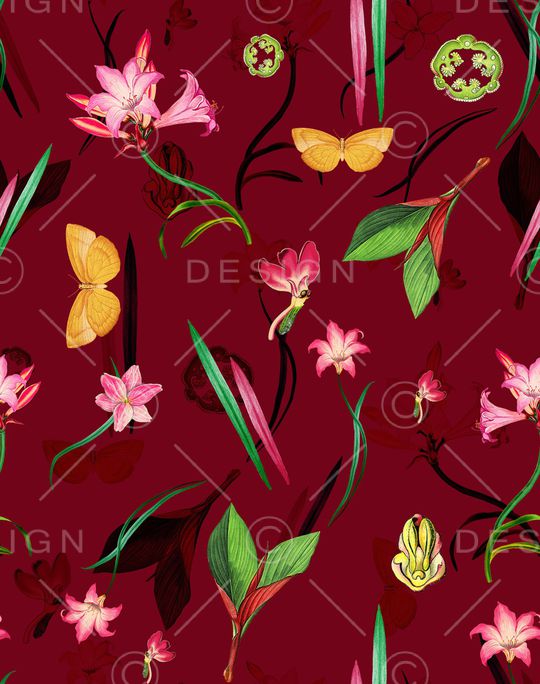 植物印花华亿平台图片