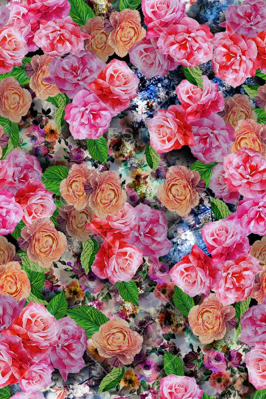 鲜花印花华亿平台图片