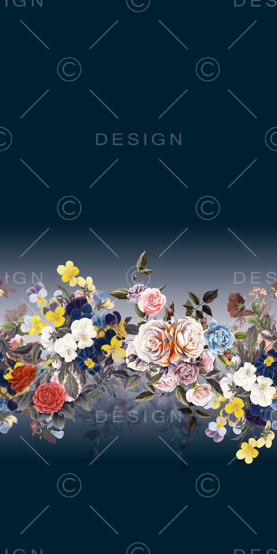 玫瑰花印花华亿平台图片