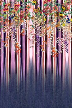 条纹印花华亿平台图片