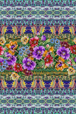 条纹印花华亿平台图片