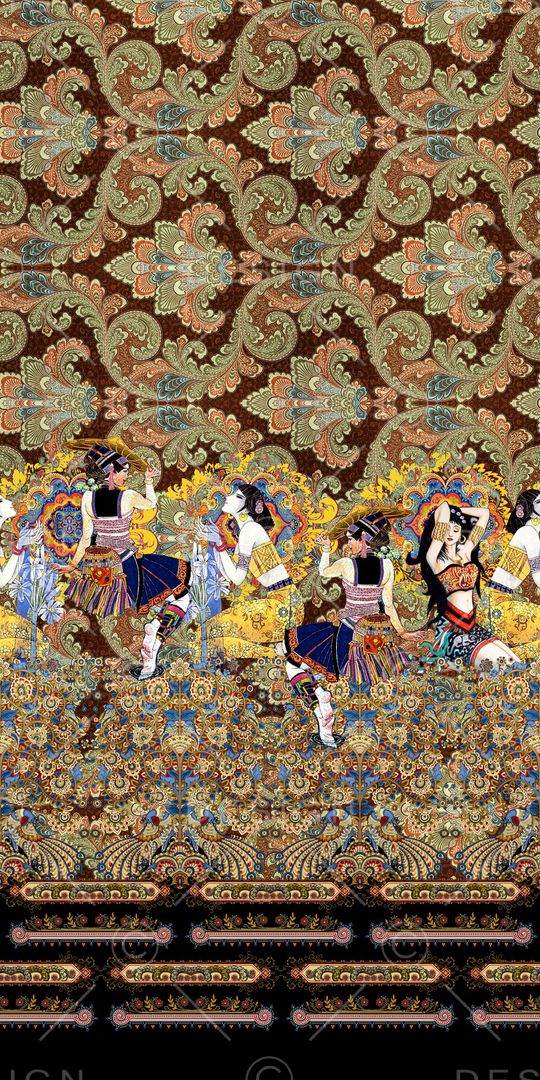 条纹印花华亿平台图片