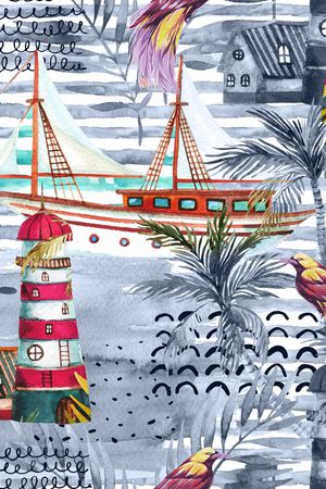 帆船印花华亿平台图片