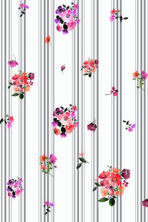 条纹印花华亿平台图片