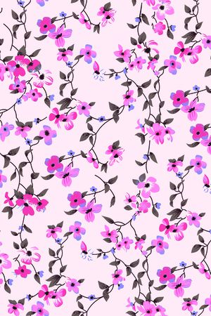 小碎花印花华亿平台图片