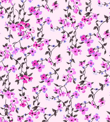 小碎花印花华亿平台图片