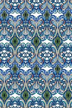 佩斯利印花华亿平台图片