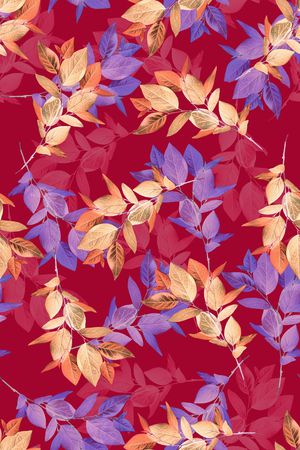 绿植树叶印花华亿平台图片