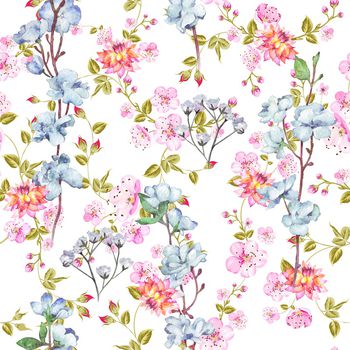 1049001-满地小花淡墨花枝