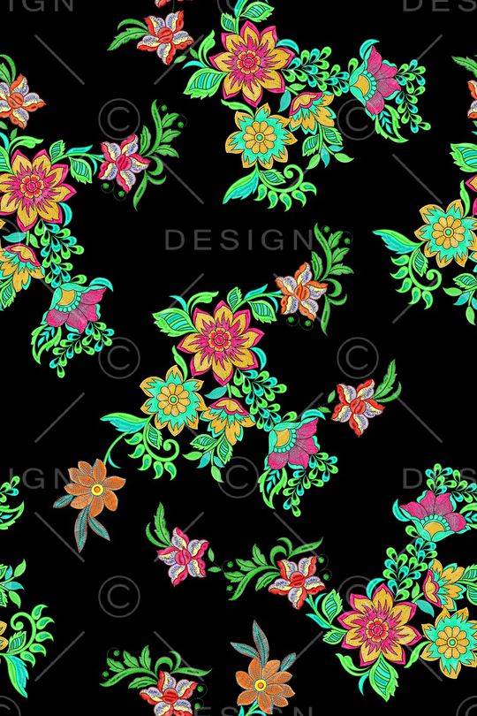 花卉印花华亿平台图片