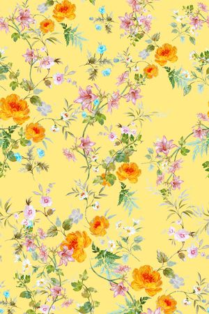 小碎花印花华亿平台图片