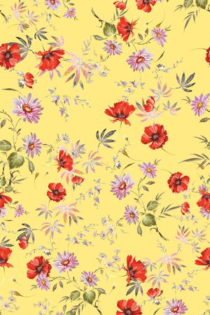 小碎花印花华亿平台图片