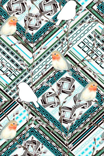 1049253-几何底纹花鸟-3