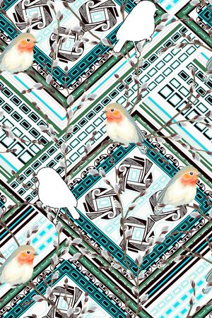 抽象印花华亿平台图片