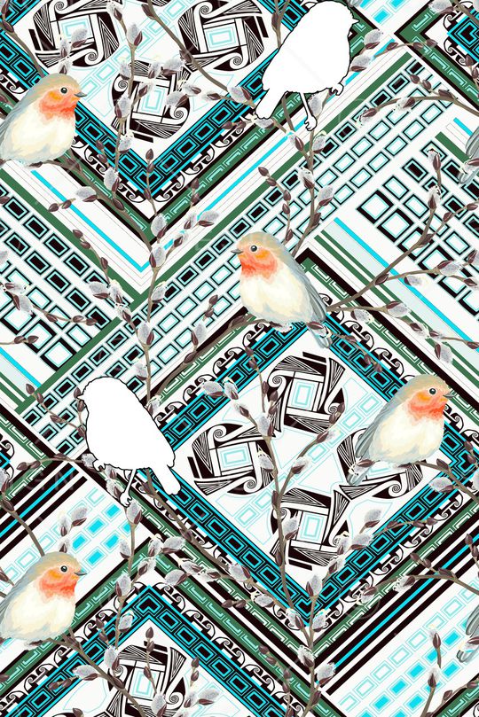 抽象印花华亿平台图片