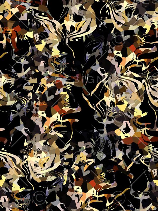 抽象印花华亿平台图片