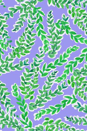 绿植树叶印花华亿平台图片