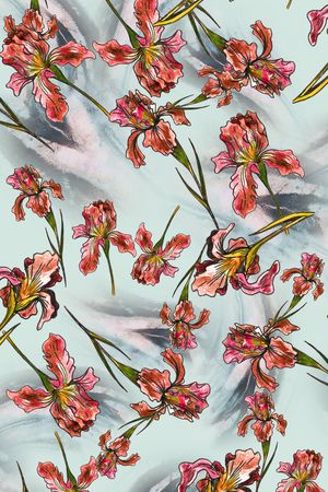 小碎花印花华亿平台图片