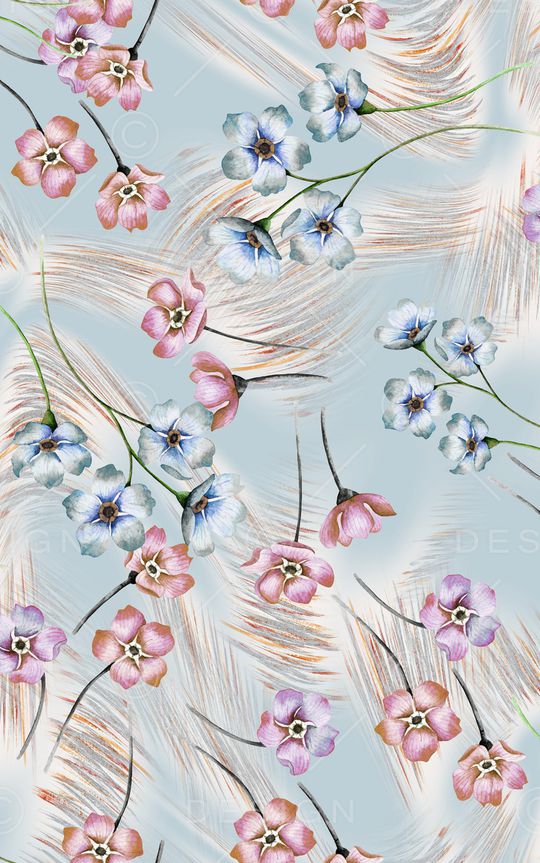 小碎花印花华亿平台图片