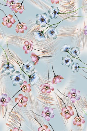 小碎花印花华亿平台图片