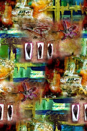 抽象印花华亿平台图片