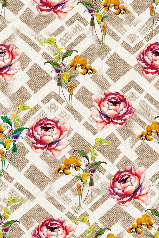 条纹印花华亿平台图片