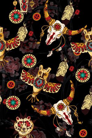 民族风印花华亿平台图片