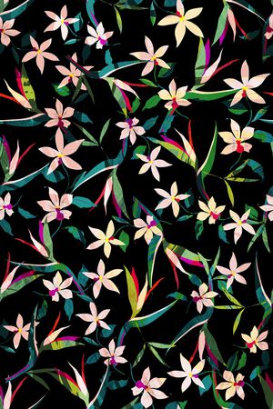 满版散花印花华亿平台图片