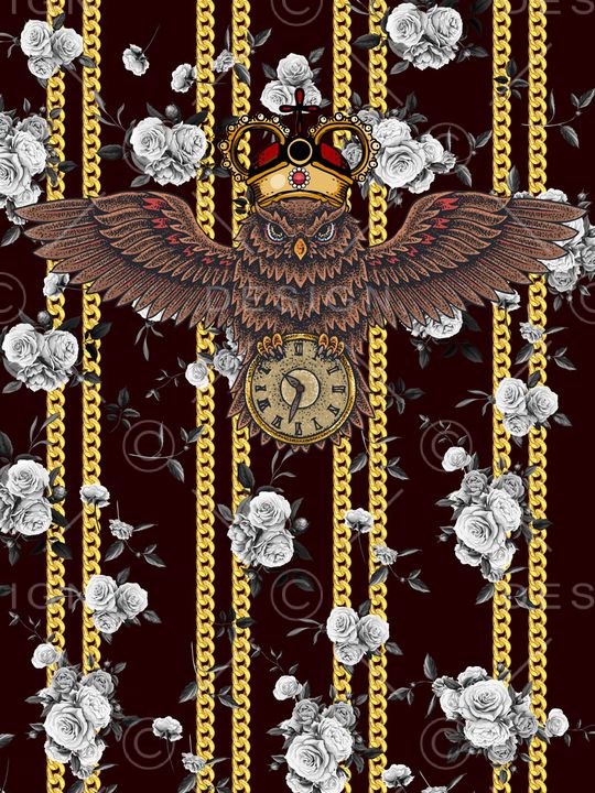 猫头鹰印花华亿平台图片