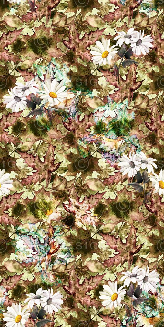 抽象花卉印花华亿平台图片