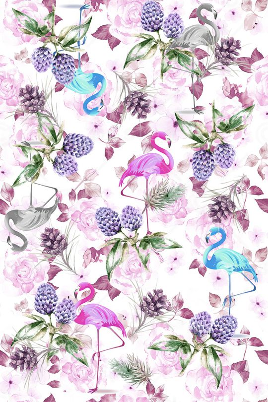 火烈鸟印花华亿平台图片