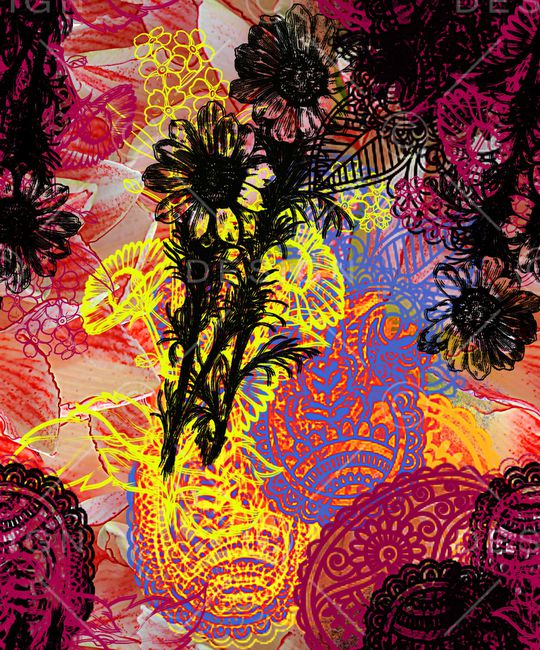 线条印花华亿平台图片