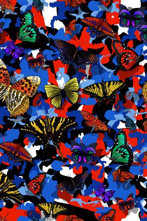 抽象印花华亿平台图片