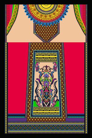 民族花卉印花华亿平台图片