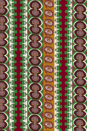 民族花卉印花华亿平台图片