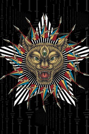 五角星印花华亿平台图片