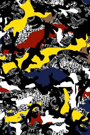 抽象印花华亿平台图片