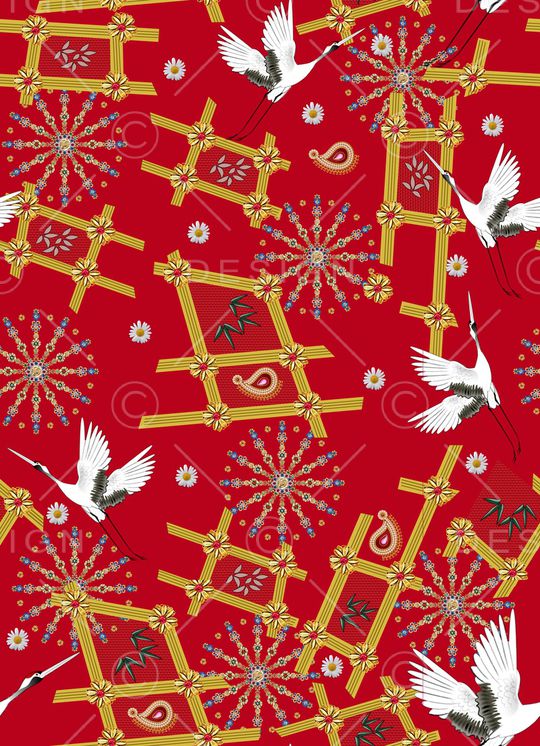 动物花卉印花华亿平台图片