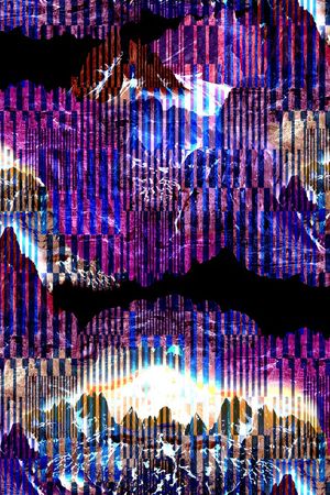 条纹印花华亿平台图片