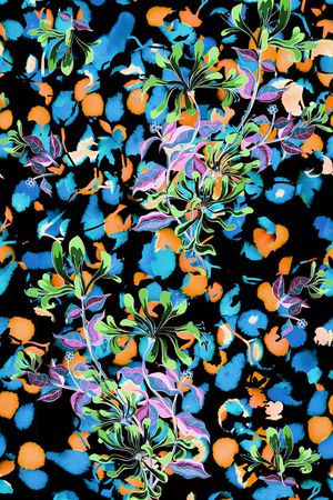 抽象印花华亿平台图片