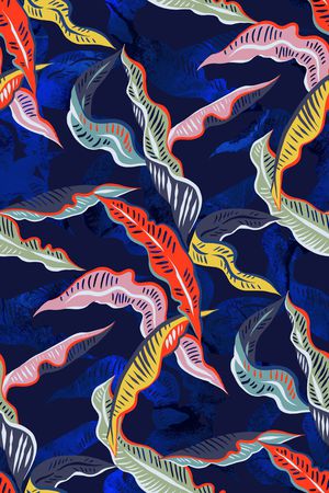 绿植树叶印花华亿平台图片