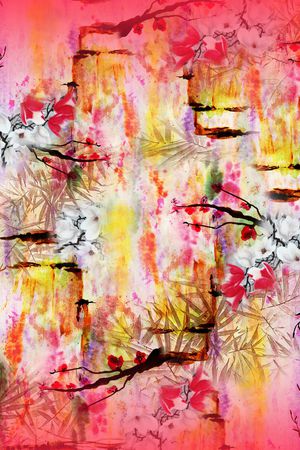 中国风印花华亿平台图片