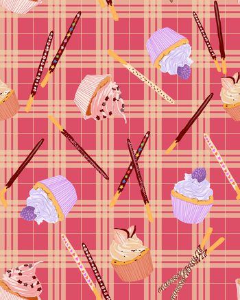 冰激凌印花华亿平台图片