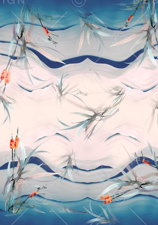 笔触印花华亿平台图片