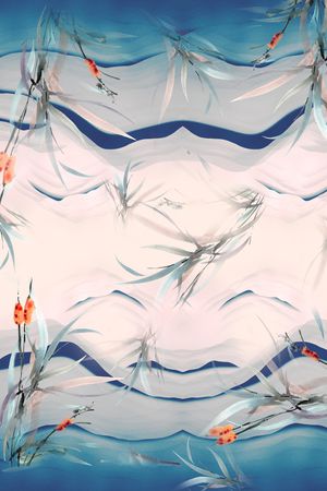 笔触印花华亿平台图片