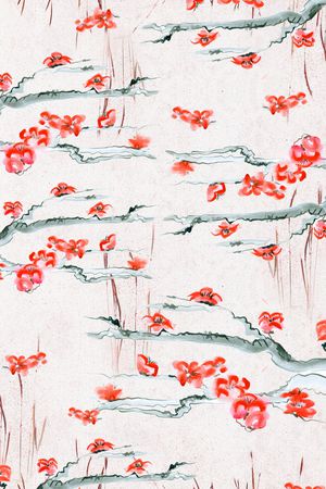 笔触印花华亿平台图片