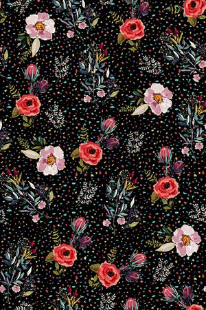 小碎花印花华亿平台图片