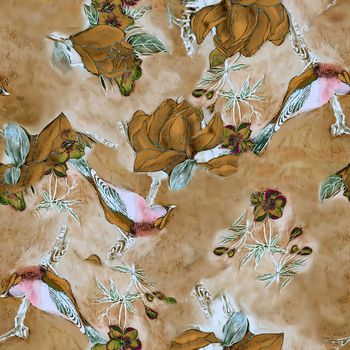 玉兰花印花华亿平台图片