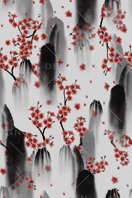 花卉印花华亿平台图片