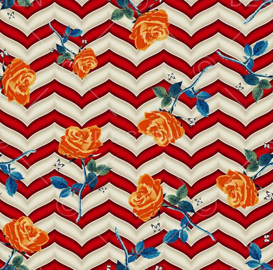 条纹印花华亿平台图片